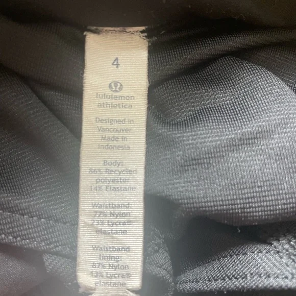 Lululemon Speed Up Shorts 4" Black Size 4 - Picture 5 of 6